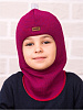 14051 / Шлем-шапка Балаклава девочка фиолетовый, вишневый, фуксия